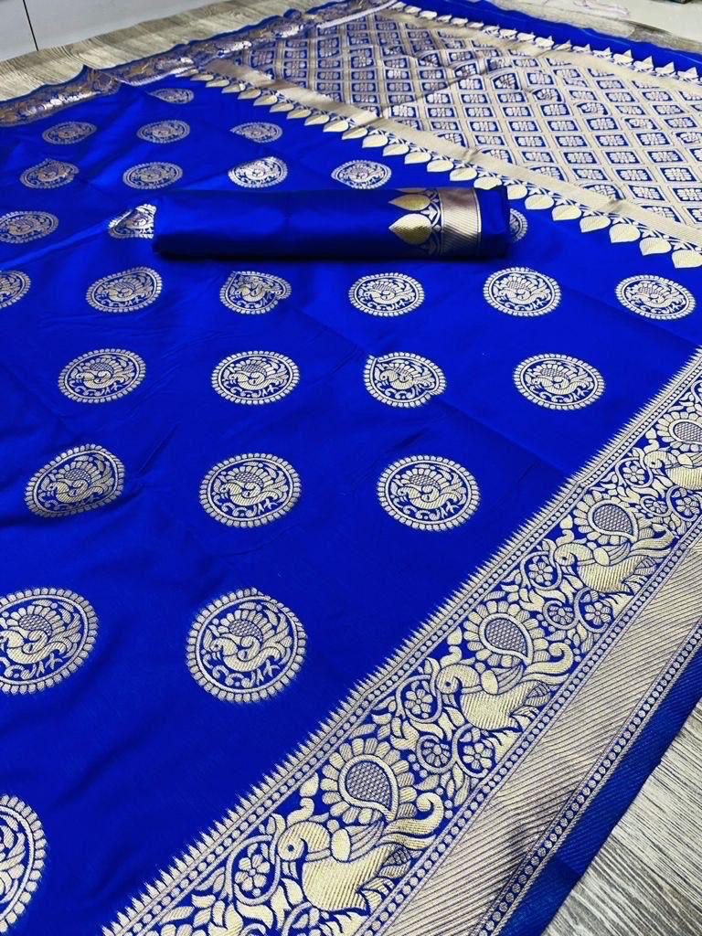 Navratri traditional banarasi soft silk saree