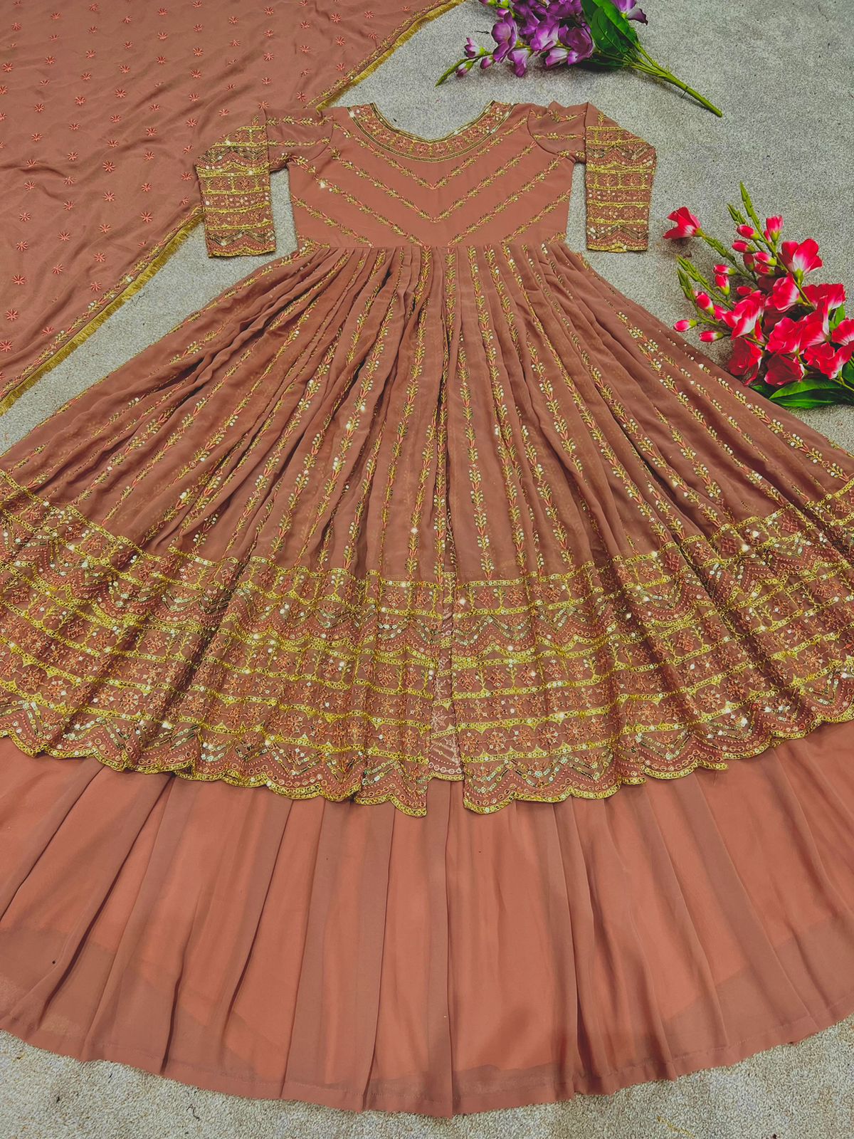New anarkali gown