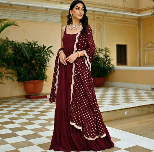 Heavy georgette gown