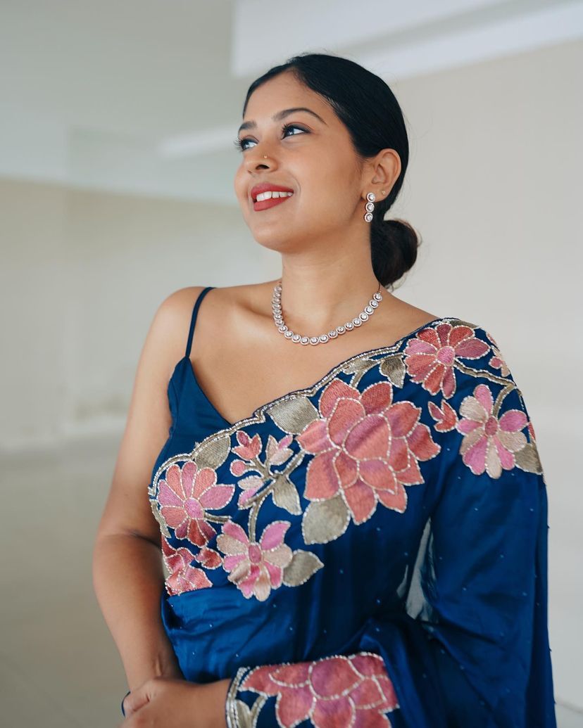 Rangoli designer saree