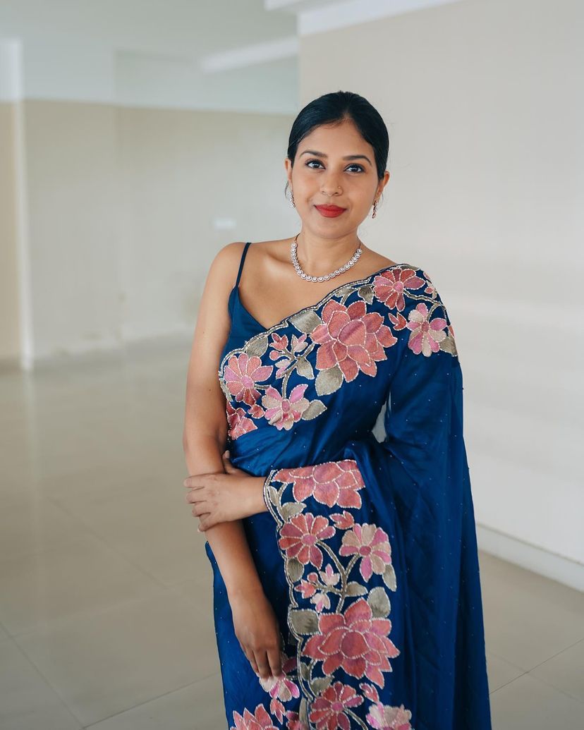 Rangoli designer saree